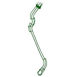 Wizard of Oz Castle Exit Wireform Ramp - Emerald Green Powder Coat
